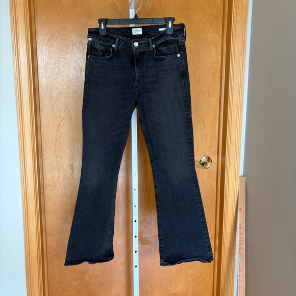 Citizens of Humanity Emanuelle High Rise Flare Black Jeans size 29 - Picture 1 of 8
